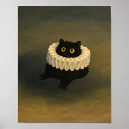 Whimsical Black Cat Ghibli Stil Poster