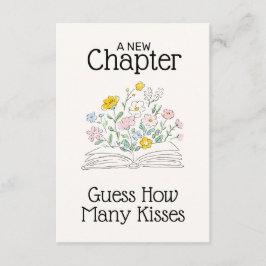 Whimsical Blommig En Ny Kapitel Bröllopsdusch  Tilläggskort