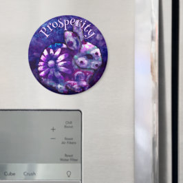 Whimsical Blommig Kanin Kanin Personlig Magnet