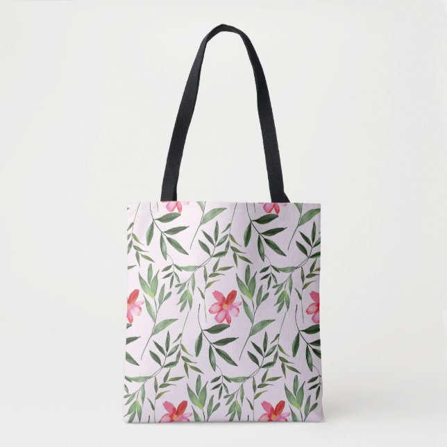 Whimsical Blommig Ljus & Vacker  Tygkasse (Framsida)