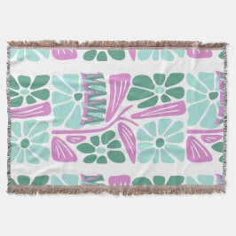 Whimsical Blommig Mamma  Filt