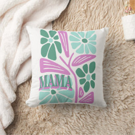 Whimsical Blommig Mamma  Kudde
