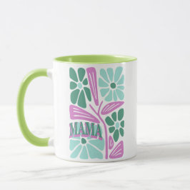 Whimsical Blommig Mamma  Mugg