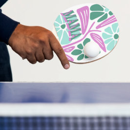 Whimsical Blommig Mamma  Pingisracket