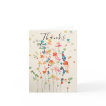 Whimsical Blommig Tom Tackkort