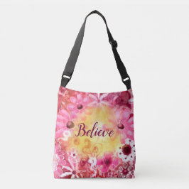 Whimsical Blommig Tro Inspirerande Boho Väska 