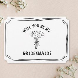 Whimsical Blommigt Bow Bouquet Bridesmaid Frieri Kort