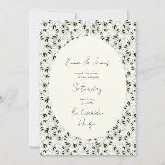Whimsical blommor Bröllopsinbjudan Inbjudningar