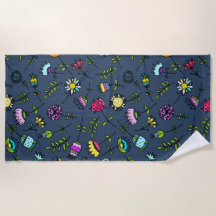 Whimsical blomster Mönster Art Design