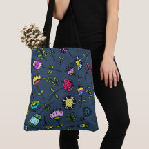 Whimsical blomster Mönster Art Design