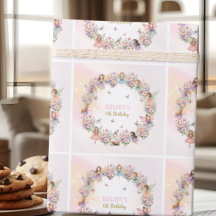 Whimsical blomsterfée trädgård 6-årsdag 