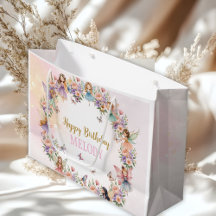 Whimsical blomsterfée trädgård födelsedag 