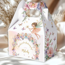 Whimsical blomsterfée trädgård födelsedag presentaskar