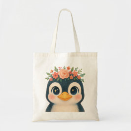 Whimsical Bloom Penguin Tygkasse