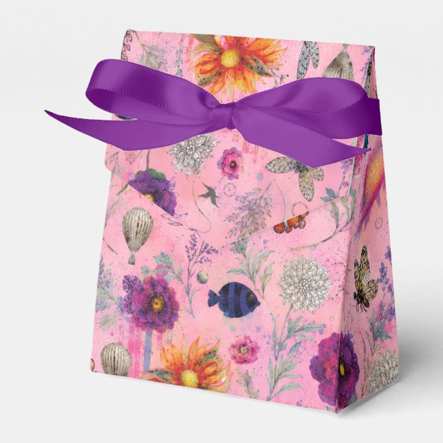 Whimsical Bloom Trädgård Presentaskar (Framsidan Sidan)