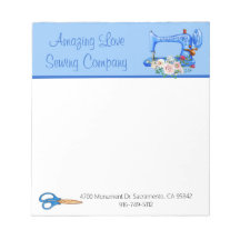 Whimsical Blue Syaskin  Notisblock