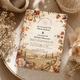 Whimsical Boho HöstHögtid Inbjudningar