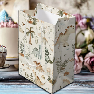 Whimsical Boho Jungle Dinosaur Mönster
