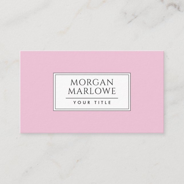 Whimsical Boho målade Wildblommors Blommigt Rosa Visitkort (Framsida)