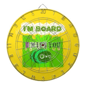 Whimsical Bored men att tänka på dig Darttavla