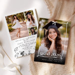 Whimsical Bow Hand drawn Graduation Party Photo Inbjudningar<br><div class="desc">Whimsical Bow Hand drawn Graduation Party Photo Invitation
Matching items are available.</div>