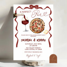 Whimsical Bow italiensk perfekt par förlovnings-