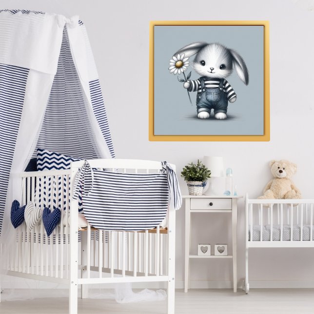 Whimsical Boy Bunny Poster (Skapare uppladdad)