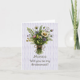 Whimsical Brudtärna Förslag med Vilda Blommor Kort