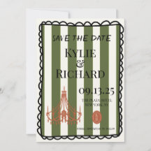 Whimsical Bubble Border Save The Date