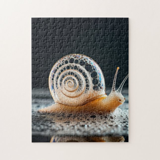 Whimsical Bubbly Snail Pussel (Vertikal)