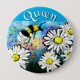 Whimsical Bumble Bee in Daisies Personalized Knapp