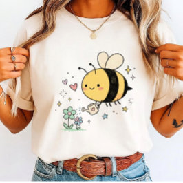  Whimsical Bumblebee Nature Lover  T Shirt