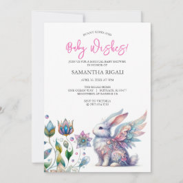 Whimsical Bunny Baby Shower-inbjudningar Inbjudningar