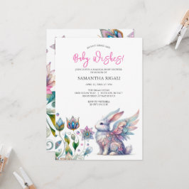Whimsical Bunny Baby Shower-inbjudningar Inbjudningar