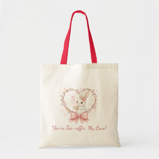 Whimsical Bunny Rabbit Bomull - Miljövänlig Prese Tygkasse