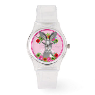 Whimsical Bunny Rabbit Cute Personlig Armbandsur