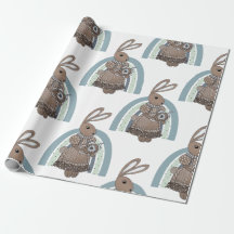 Whimsical Bunny Rabbit Tekanna Rainbow