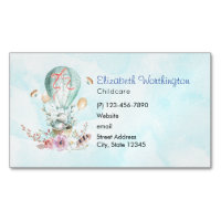 Whimsical Bunny Riding i en Luftballong