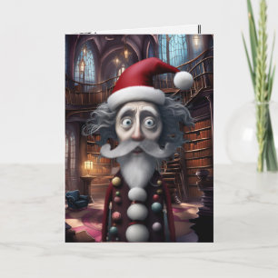 Whimsical Burtonesk julkort Original design Helgkort