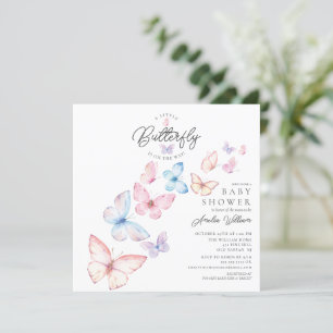 Whimsical Butterflies Baby Shower-inbjudan Inbjudningar