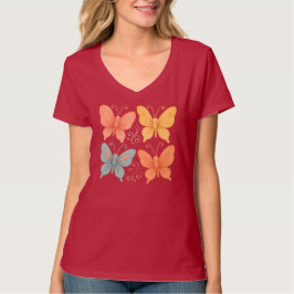 Whimsical Butterflies T Shirt