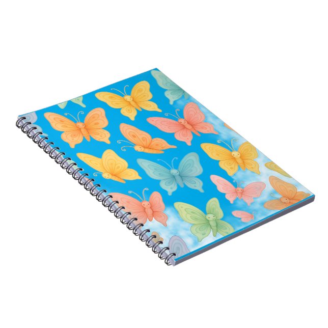 "Whimsical Butterflies" Totebag Anteckningsbok (Högra Sidan)