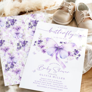 Whimsical Butterfly Baby Shower-inbjudan Inbjudningar