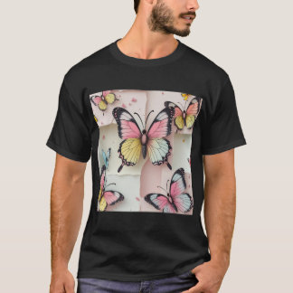 ✨ Whimsical Butterfly Dreams - Tecknad-Stil Tee