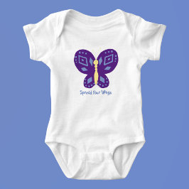 Whimsical Butterfly Kids Baby Custom White Shirt T Shirt