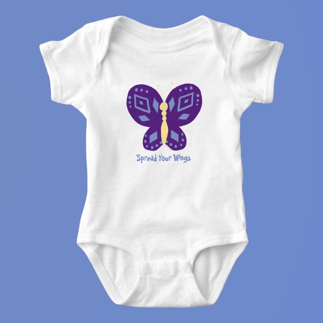 Whimsical Butterfly Kids Baby Custom White Shirt T Shirt (Skapare uppladdad)