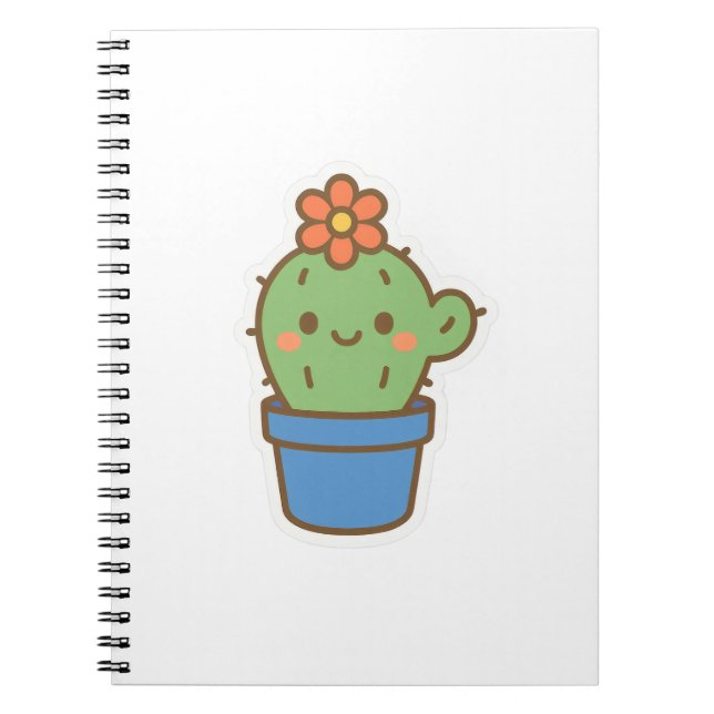 Whimsical Cactus Anteckningsbok (Framsidan)