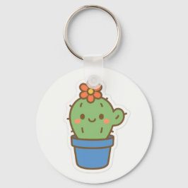 Whimsical Cactus Nyckelring