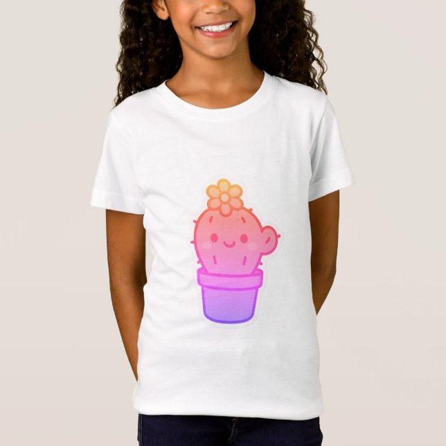 Whimsical Cactus T Shirt (Framsida)