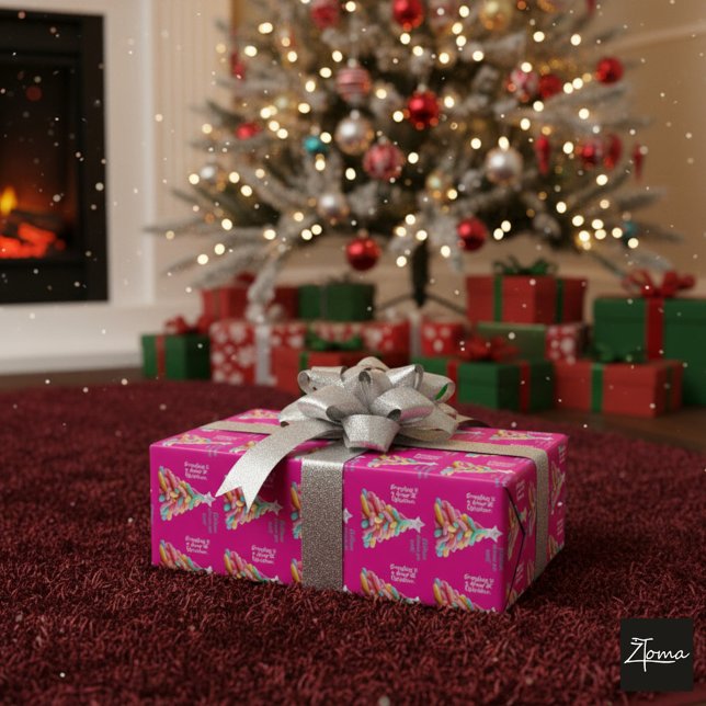 Whimsical Candy Tree Presentpapper (Skapare uppladdad)